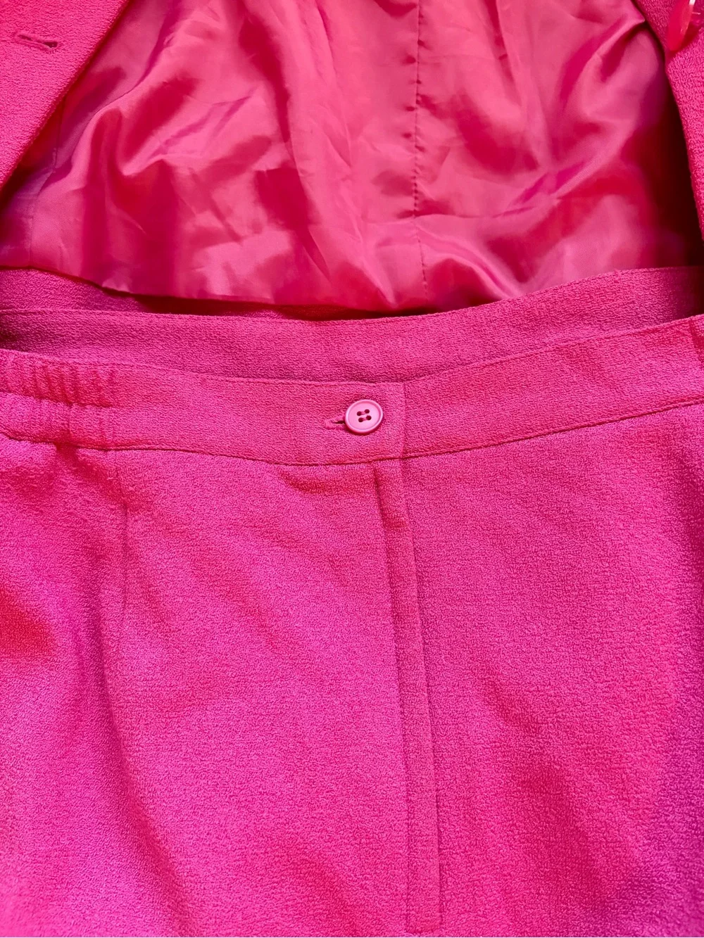 Sag Harbor Women’s Pink Blazer & Matching Skirt Suit Set | Size 14/16